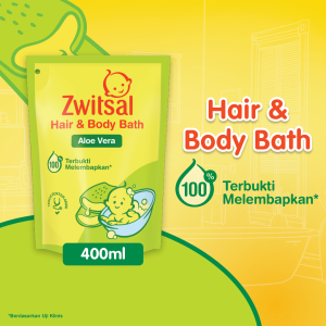 Zwitsal Baby Bath Hair and Body Aloe Vera 400ml