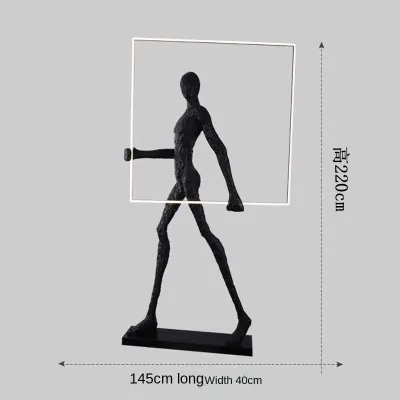 HEIKESZ Humanoid Art Floor Lamp Sales Department Model Room Exhibition Hall Hotel Creative Body Sculpture Living Room Decoration Decorative Lamp Warm Room Lamps Light Chandelier for Living Chandelier Bedroom Chandelier Lights Room Lighting Ceiling
