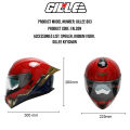 Gille 883 Falcon Full Face Dual Visor Double D Ring Lock Helmet. 