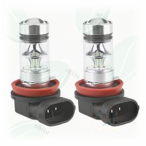 2Pcs LED Fog Light H11/H8 – Anti-Fog 100W 4300K Yellow 1500LM Waterproof Multi-Fit
