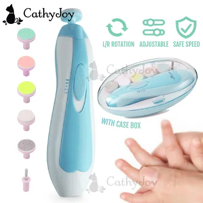 JOY Baby Electric Manicure Set Safe Nail Clipper Trimmer For Newborn Scissors Nailclipper Kids Mom Finger Toes Nails Cutter Alat Pengetip Pembersih Potong Gunting kuku Jari Bayi 宝宝婴儿小孩电动指甲剪刀