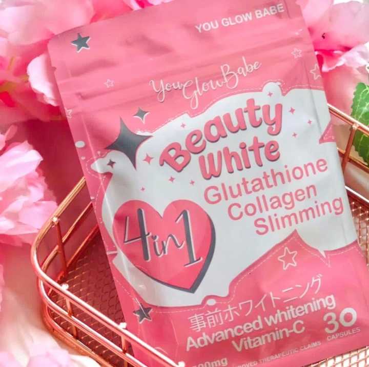 you glow glutathione You Glow Beauty White 4 In 1 Glutathione Collagen Garcinia Cambogia Food  Supplement main image 1