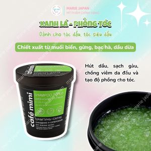 Dầu Gội Tẩy Da Chết Da Đầu Shampoo Scrub Cafe Mimi Giảm Dầu Giúp Mọc Tóc Nga Hủ 330g