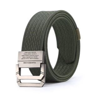 KAHASIL Ikat Pinggang Sabuk Gesper Pria Nylon Kanvas Kepala Besi Panjang 120cm KHBELT1030