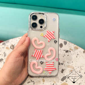 Candy Pop Case For IP (7 - 16) 7 PLUS X XS XR 11 12 13 14 15 16 PRO MAX Casing Lucu Silver Holo Casing