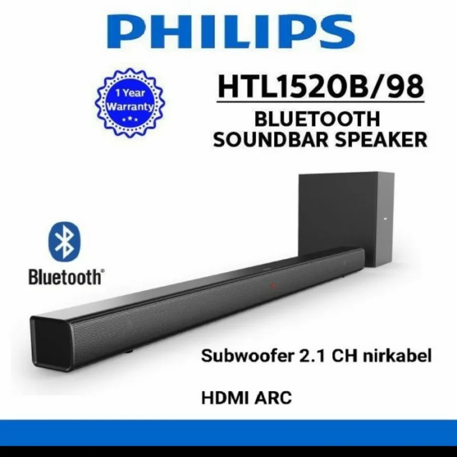 Philips HTL1520B Sounbar Bluetooth Wireless 1520B