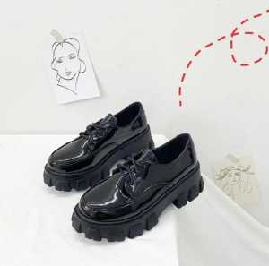 MK OLSHOP01 Sepatu Wanita Docmart Hitam Sepatu Oxford Wanita Premium Best Quality Terlaris 2024
