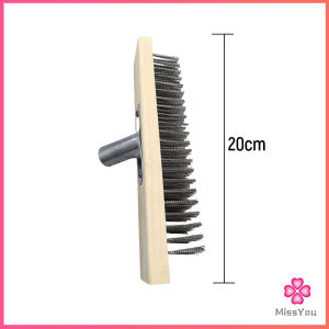 Missyou แปรงลวดสเตนเลส แปรงลวดขัดพื้น สําหรับทําความสะอาดพื้น ทนทาน Stainless steel brush head