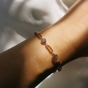 Opal Moonstone Turquoise Pearl Jene Minimal Bracelet สร้อยข้อมือโอปอล มูนสโตน ตัวเรือนเงินแท้ 925