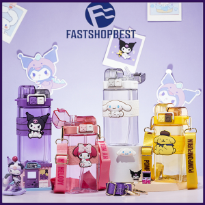FSB BOTOL MINUM ANAK MOTIF KARTUN 580ML / BOTOL MINUM VIRAL MOTIF /Melody Sanrio Cinamonroll Kuromi BPA Free Sekolah