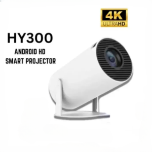 8000 Lumens Projector 4K Ultra Full HD 1080P Built-in App Android Smart Box Netflix YouTube Multimedia Mini Flexible Projection Angle Portable Laser Projector HDMI WIFI Phone Wireless Connect Wide Screen Outdoor Home HY300