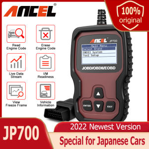 ANCEL JP700 OBD2 JOBD Scanner for Honda Toyota Mazda Mitsubishi Hyundai EOBD Code Reader Turn off Engine Light Check Engine Read Clear Fault Codes OBD 2 Scan Tool Auto Car Diagnostic Tool for Universal All Cars