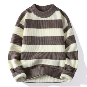 Áo Len Nam Nữ ERIKSON Phong Cách Hàn Quốc - Áo Kẻ Ngang Len Dệt Kim Cổ Tròn Dày Dặn Không Xù Lông AL58