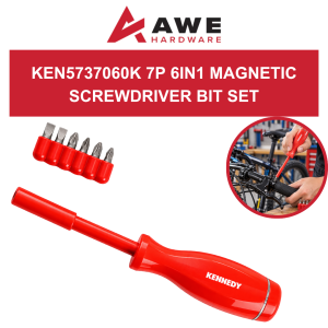 Kennedy KEN5737060K 7PC 6in1 Magnetic Screwdriver Bit Set Multi Bit Hand Tool