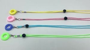 AirTag Necklace for Kids AirTag Holder for Kids Cute Cartoon Adjustable Length Anti-Lost Hidden Silicone Airtag Case Accessoriesfor Child Teen Adults