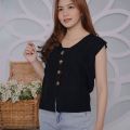 Vest Rajut Wanita Mia Cable Ling / Rompi Rajut Modern Terbaru 2021 / Rompi Rajut Wanita Korean Style / Outer Rajut Wanita Tanpa Lengan / Baju Luaran Wanita Hijab Non Hijab / OOTD Hijab Wanita Remaja Modern / Vest Rajut Wanita Korea Kekinian Casual Murah. 