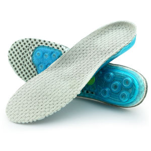 MIYIO 1Pair Premium Orthopedic Insole Spring Gel Insoles Arch Support Pads Shock-Absorbant Sports Insole Height Increase Insole