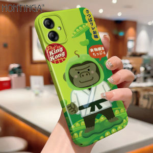 Hontinga เคสแข็งปลอกสำหรับ Samsung อุปกรณ์ป้องกันเลนส์ A04S Galaxy แบบรวมทุกอย่าง A02 A02S A03 M02 M11ภาพยนตร์เกาหลีเคสโทรศัพท์การ์ตูนกอริลลาเคสด้านหลังเคสแข็งดีไซน์กล่องกันกระแทก A04สำหรับเด็กผู้หญิง