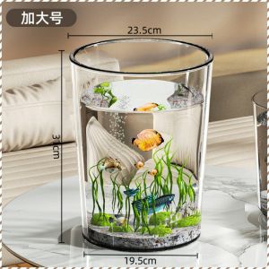 ตู้ปลา เบา ถังปลา ตกแต่ง มีความโปร่งใสสูง กันลื่นและทนทาน ไม่หลุดง่าย ทําความสะอาดง่าย มัลติฟังก์ชั่น