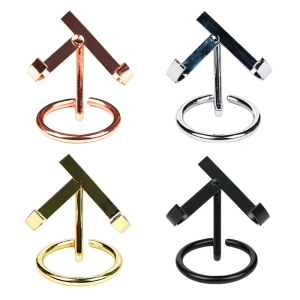 Pack of 4 Metal Easels Holders for Mineral Specimens Gemstones Collection Display Stand Agate Slabs Fossils Organizers