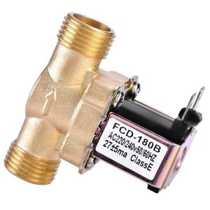 1/2 AC220V Solenoid for Valve Solid Brass Normally Closed Electric Solenoid for Valve for Solar Water Heater Oil Dura