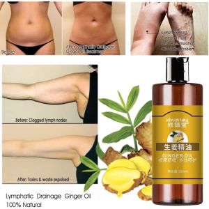 100ML Ginger Essential Oil Ginger miracle oil original Slimming Lymphatic Drainage Detoxification