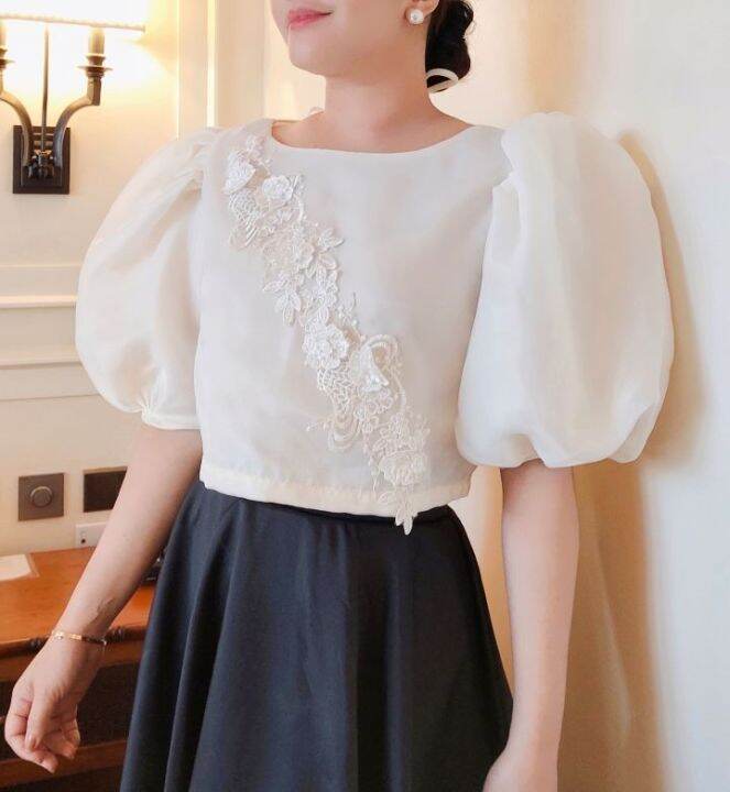 Modern hotsell filipiniana blouse