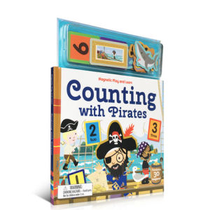 Milumilu หนังสือการศึกษาต้นฉบับการนับแม่เหล็กกับโจรสลัดหนังสือนิทานระบายสีกิจกรรมภาษาอังกฤษหนังสือนิทาน