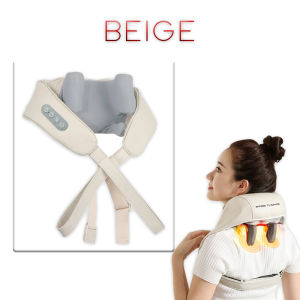 <𝙇𝒂𝙯𝑺𝙜𝑴𝙖𝒍𝙡> Swiss Thomas Wireless Neck & Shoulder Massager – Deep Kneading Heat Therapy Shawl for Muscle Relaxation & Pain Relief