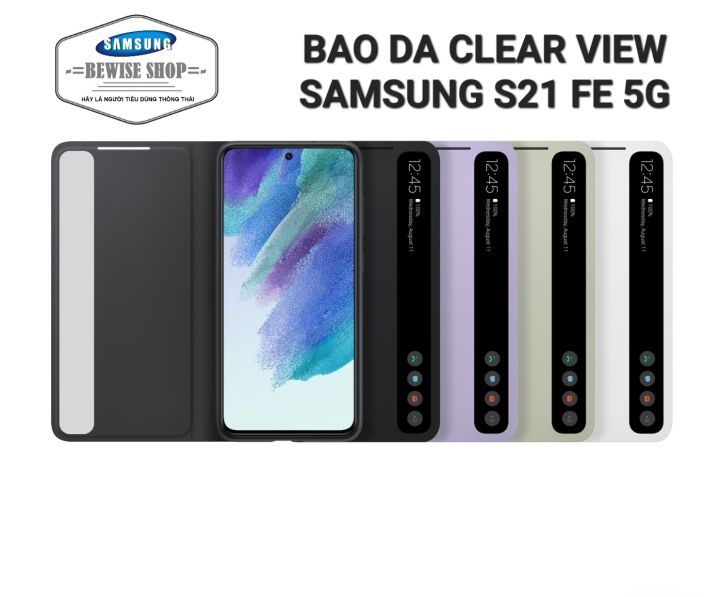 Bao Da Smart Clear View Samsung Galaxy S21 FE (EF-ZG990) - Hàng Chính ...
