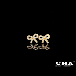 B1462 bông tai nữ đính đá CZ cao cấp sáng lấp lánh siêu xinh