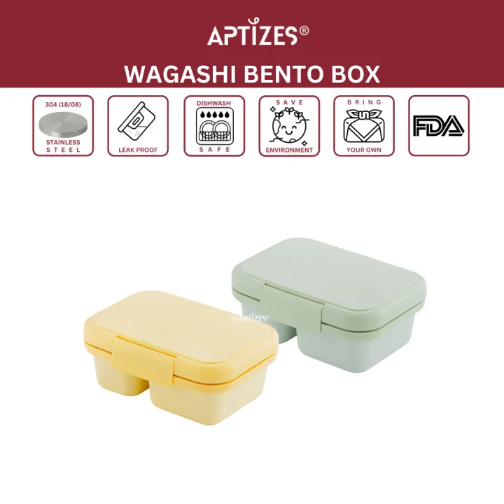 APTIZES | Wagashi Bento Box | 304 (18/08) Stainless Steel Japanese ...
