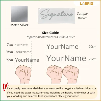 LUBRIX Custom Sticker Motor Sticker Kereta Sticker Vinyl Sticker Vinyl Decal Sticker Custom Name Sticker Custom Made Stiker Custom Nama Stiker Motor Stiker Kereta Stiker Helmet