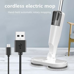 Cordless Electric Handheld Mop Sprayable Household USB Charging Wireless Spinnable Automatic Floor Washing Mops