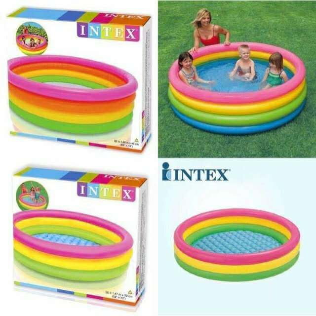 Intex Inflatable Pool 168CM AND 147CM114CM86CM BIG Kiddie Pool Swimming ...