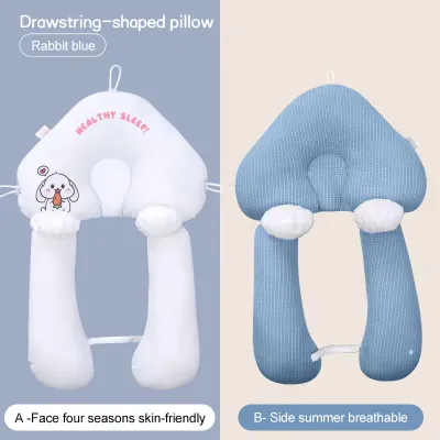 Newborn Baby Shaping Pillow Set 0-3 Years Infant Pillow Prevent Flat Head Baby Memory Foam Head Shaping Pillow 2in1 Sleep Safety Artifact Pillow