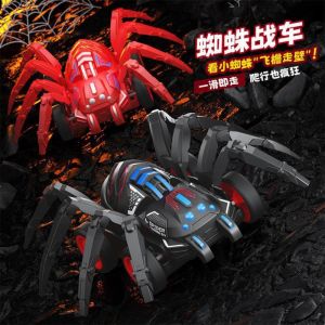 NOWNICE Movable Joints Inertia Spider Car Friction Powered Shockproof Spider Stunt Vehicle Children Push And Go Animal Climbing Car For Boys Girls Gift