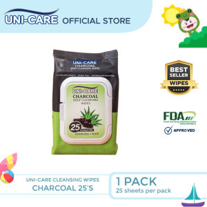 Uni-Care Charcoal Deep Cleansing Wipes 25s Pack of 1