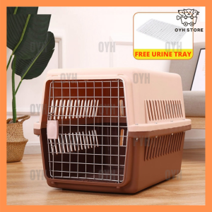 LOCAL DELIVERY- PET CARRIER CAGE FOR CATS DOGS RABBITS WTH URINE TRAY 宠物航空箱宠物笼子便携外出旅行托运箱