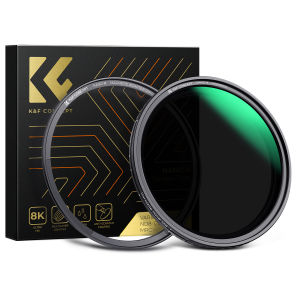K&F CONCEPT NANO-X Magnetic Variable Lens Filter ND8-ND128(3-7 Stop) +Magnetic Filter Basic Ring Kit with 28 Multi-Layer