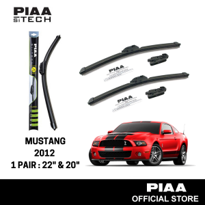 PIAA Si-Tech Silicone Wiper For MUSTANG 2012 (22" & 20")