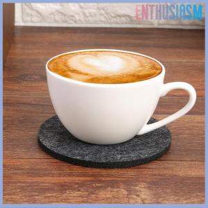 【Enthusiasm】🌟🌟【Hot Sale】🎈 10 Pieces set Round Felt Coasters Dining Table Protector Heat-resistant Coasters Coffee Tea Hot Drink Cup Placemats