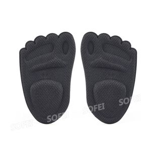 SOFEI 1 Pasang Bantalan kaki depan Bantalan sepatu hak tinggi Penyerap guncangan dan tidak licin