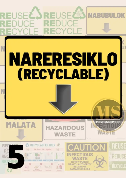 Nabubulok Di Nabubulok Reduce Reuse Recycle Biodegradable Signage ...