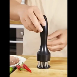 Multipurpose 201Stainless Steel Comfortable Grip Steak Pork Tool Metal Texture for Easy Preparation