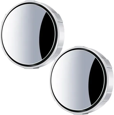 T2P 2PCS Blind Spot Rear View Mirror Adjustable Wide Angle With Suction Cup Side View Car