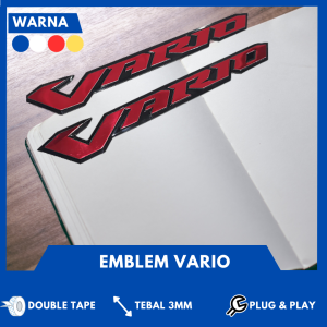 EMBLEM VARIO TIMBUL LOGO VARIO BUKAN STICKER TIMBUL MOTOR EMBLEM LOGO 3D VARIO TIMBUL EMBLEM VARIO AKSESORIS HONDA VARIO