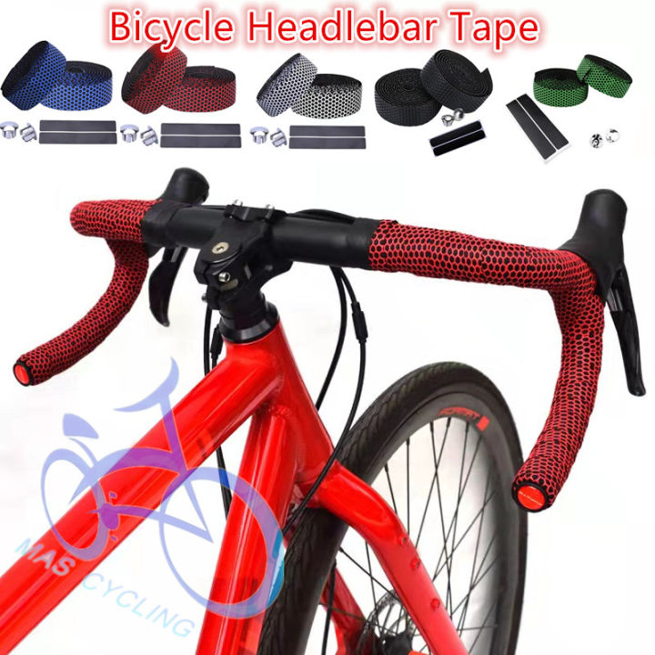 Bike Rack Tape MasCycling Road Bike Handlebar Tape Anti-silp EVA Tape With Bar Plug ...