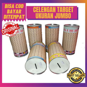 CELENGAN TARGET UKURAN L ( JUMBO ) CELENGAN TARGET MURAH / CELENGAN VIRAL / CELENGAN TIKTOK / TABUNGAN BUKA TUTUP