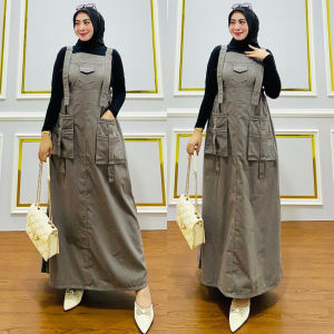 EM Gamis Jihan Overall Terbaru - Gamis Rompi Kekinian - Gamis Jumpsuit Terbaru